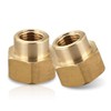Beatific 2-Piece Brass Reducing Sleeve Adapter, 1/2" x 3/8", NPT,