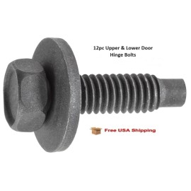 GM Replacement For 1962-1980 Grand Prix Upper & Lower Door Hinge Bolts 12pcs FREE SHIPPING