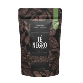 TGB SUPERFOODS | Té Negro | 100% Puro | Té Chino Premium | Infusión Natural Relajante | Vegano,Gluten Free,Sin Azúcares | Regula la Digestión | Promueve la Concentración y Memoria| Contenido 250g