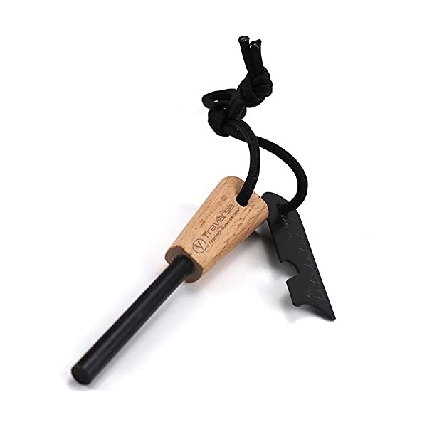 Traversa Ferro Rod Flint Fire Starter, Fire Starter Survival Tool