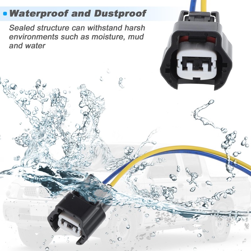 Hihaha 6Pcs Fuel Injector Wiring Harness for Nissan Frontier 2000-2002