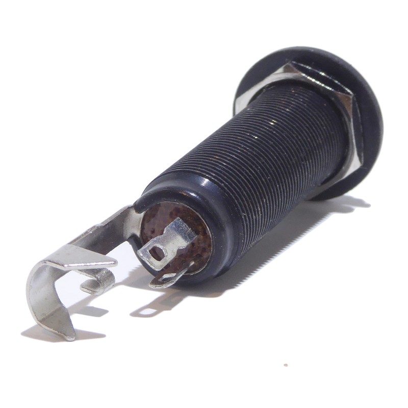 Long body barrel type guitar jack socket