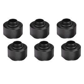 Thermaltake 16 mm Pacific C-PRO G1/4 PETG Tube OD Compression - Black (Pack of 6)