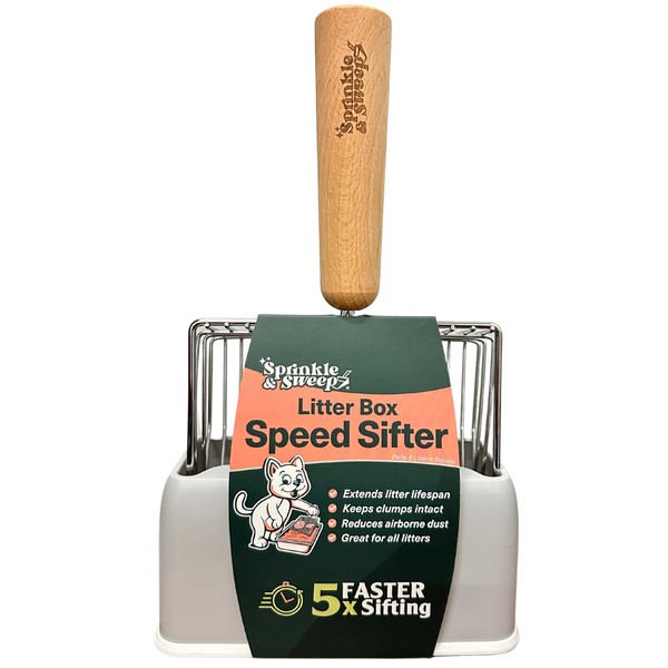 Sprinkle & Sweep Sprinkle & Sweep Metal Cat Litter Scoop