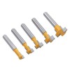 Gasea 5pcs 1/4" Shank Handle T-Slot Cutter Router Bit T-Track