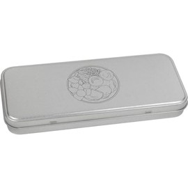 Azeeda 'Roast Dinner Plate' Metal Hinged Stationery Tin/Storage Box (TT00246805)