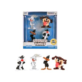 DCD Set of 4 Looney Tunes Jada DCD Metalfigs Series Diecast Models ABS Action Figures 3D Military Toy Design
