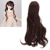 Jeanoko Doll Wig Long, BJD Doll Wig Neat Bang for