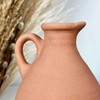 Terracotta Jug Vase With Handle Roman Style Ceramic Flower Bud