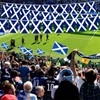32.8 ft Scotland Flag Banner, 30 Pcs Mini Scottish Country