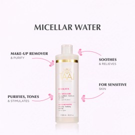 TAAJ | Micellar Water - HIMALAYA | Cleanses, tones and soothes the skin | Removes make-up and eliminates impurities | Soft, supple skin | Fresh, radiant complexion | All skin types | Vegan | 500 ml