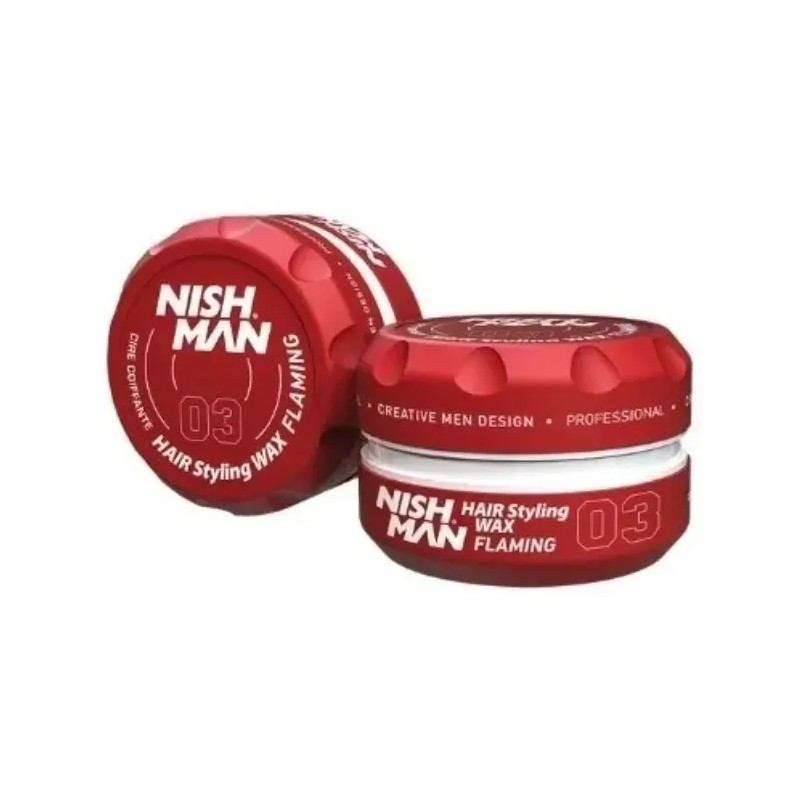 Cera Styling Wax Flaming Roja Aroma Dulce 150ml - Nishman