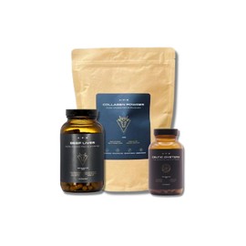 APE Nutrition Female Vitality Bundle - 100% Grass-Fed Collagen Powder & Beef Liver Capsules & Celtic Oysters (Pack), Energy, Enhance Skin Hair & Nails, Hormone Support, Ancestral Supplement UK