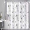 WOODFIB Shower Curtain, 100% PEVA Waterproof Anti-Mould Proof Resistant, Quick-Drying,