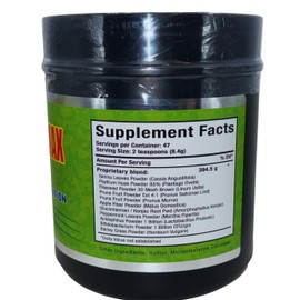 G.M.J FIBRA 18 Super MAX Powder (18 Fibers) - 400g - Dietary Supplement - Supports Cleansing & Detoxification, Unflavored (2 Pack)