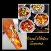 Autumn Nail Flake & Powder Set, 6Boxes Fall Themed Sequin