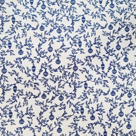 Fabric Sold by the Metre Christmas 0.5 m Texel Blue White Tendrils Balls Holland Christmas Fabric Christmas Fabric Reusable Wrapping Paper Sustainable