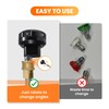 Giraffe Tools Adjustable 6-in-1 Pressure Washer Nozzle, Max 4000 PSI