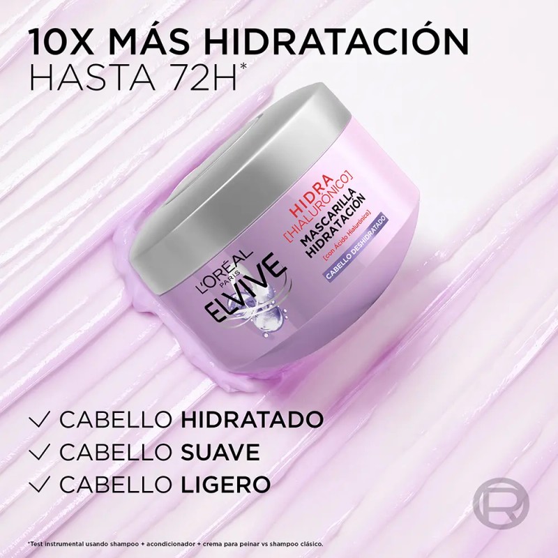 Mascarilla Oréal Paris Elvive Hidra Hialurónico 300ml