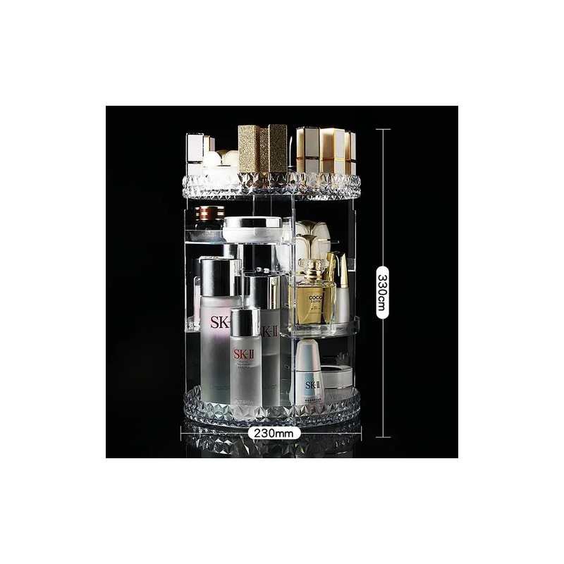 Organizador De Maquillaje Almacenamiento Con Rotación De 360