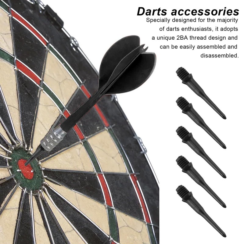 WJUAN Pack of 200 Plastic Dart Tips, 2BA Thread Dart