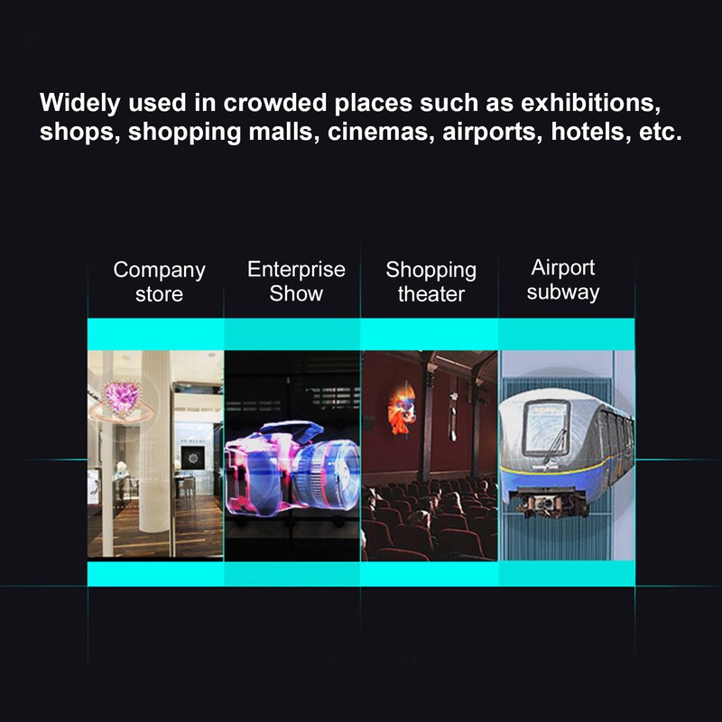 G552‑52 3D Holographic Advertising Machine 4 Blades 3D Hologram Fan