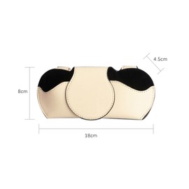 GisWell Glasses Holder Car Sun Visor, Glasses Holder for Car Leather, High-Quality PU Leather Glasses Holder for Car, Ideal for Drivers and Passengers, for All Vehicles (Beige)