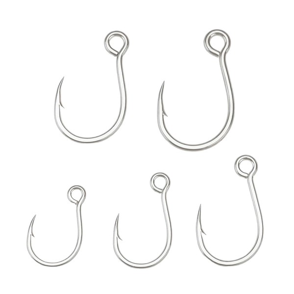 SING F LTD 50pcs High Carbon Steel Barb with Hole