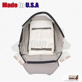 US Auto Nation 832-790-4949 2006 2007 2008 For Infiniti FX35 FX45 Driver Passenger Leather Seat Cover Black - Passenger Bottom