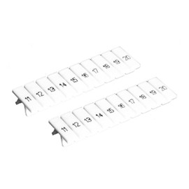 ASI ASIZB810B Blank Strip Markers for DIN Rail Mounted Terminal Blocks, 8 mm Spacing (Pack of 10)