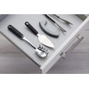 MasterClass Smart Space Folding Mezzaluna Herb Chopper, Stainless Steel/Plastic, Grey,