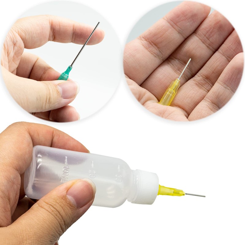 SZXMDKH Tip Glue Dropper Dispenser,5pcs-30ml Precision Tip Applicator Bottle for