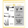 NAGARAKU Individual Eyelash Clusters, 40D, 50D, Mega Volume DIY Set,