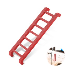 Widdle Wadder Ladder Magnet Bracket, 7.87x2.36x0.71in Widdle Wadder Ladder Car Magnet ABS Plastic Ladder Mount to Multiple Surfaces Magnetic Little Ladder for Cars Refrigerators (red)