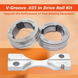 Mhrxusd KP1696-035S Drive Roll Kit V-Groove .035 In Solid Wire Replacement for Lincoln for Power MIG 216 255XT 350MP LN-15 for Power-Feed 25M LF-72 LN-25 PRO Replace KP1696-1
