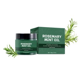 Vawolecy Organic Rosemary Mint Scalp and Hair Strengthening Oil for Hair Growth, Natural Rosemary Hair Oil for All Hair Types, 100 g