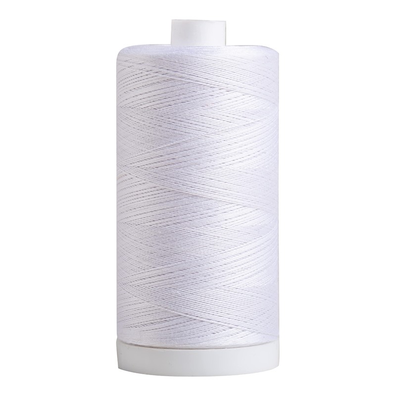 Connecting Threads White 100% Cotton Thread for Sewing, Quilting, and