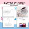 YAFIYGI Circular Tie Hanger Updated Twirl Tie Rack Adjustable Twirl