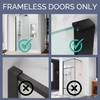 Over Shower Door Towel Hook - No Drill, No Rust,