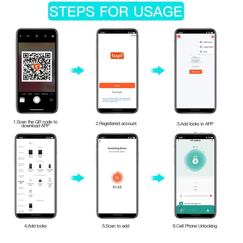 AICase Padlock Fingerprint Padlock