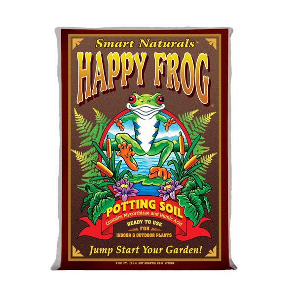 FoxFarm FX14047 Happy Frog, 2 Cubic Feet Potting Soil, Brown