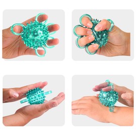 Handtrainer Fingertrainer 30lb Stressball Finger-Quetschbälle Griffstärker Trainer-verbessert die Flexibilität, Massageball Hand Kräftigung von Hand Training Fünf Finger Training für Erwachsene