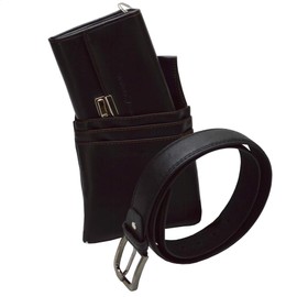 flevado CELRIC Waiter's Wallet Set 4-Piece Waiter Service Set Halter Colt + Waiter's Purse + Trouser Chain + Waiter Belt Gastro Clothing Only For A Short Time, black