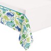 Vibrant Blue & Green Dinosaur Plastic Table Cover (137cm x