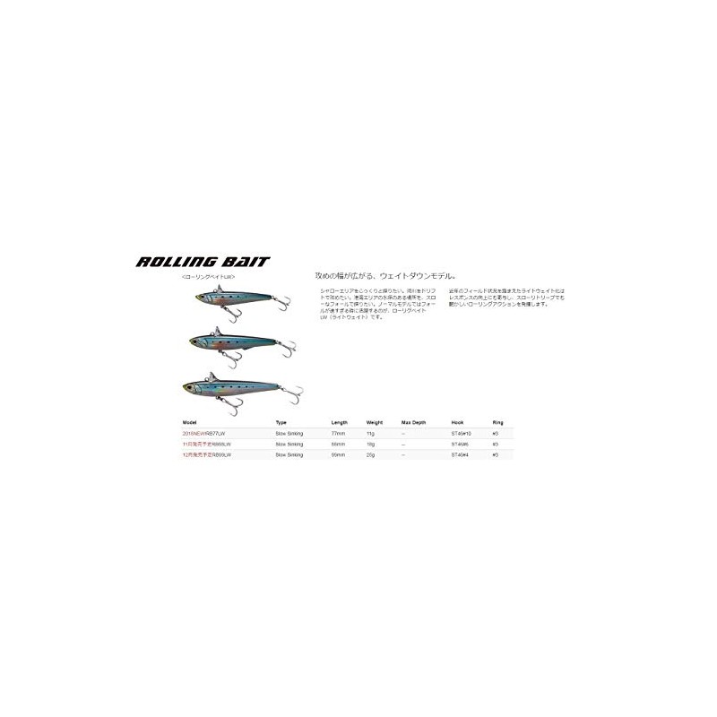 TackleHouse R.D.C Vibration R.D.C Rolling Bait Lightweight 3.4 inches (88