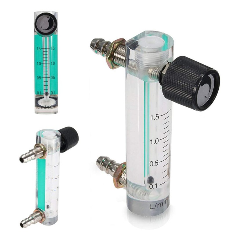 CATSELURRY Flow Meter LZB-6M Oygen Meter 0-1.5 LPM Flowmeter with
