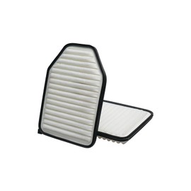 Forccord - Paquete de 2 filtros de aire de motor para Jeep Wrangler JK 2018 3.6L, 2007-17 Wrangler 3.8L filtro de aire de repuesto 53034 018AD, 53034 018AE accesorios de coche