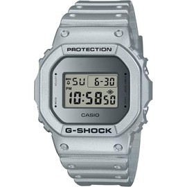 Casio DW-5600FF-8ER Unisex Quartz Watch, 49.00 mm Case Size with Silver Digital Dial and Silver Plastic/Resin Strap Strap, plastic, Sports