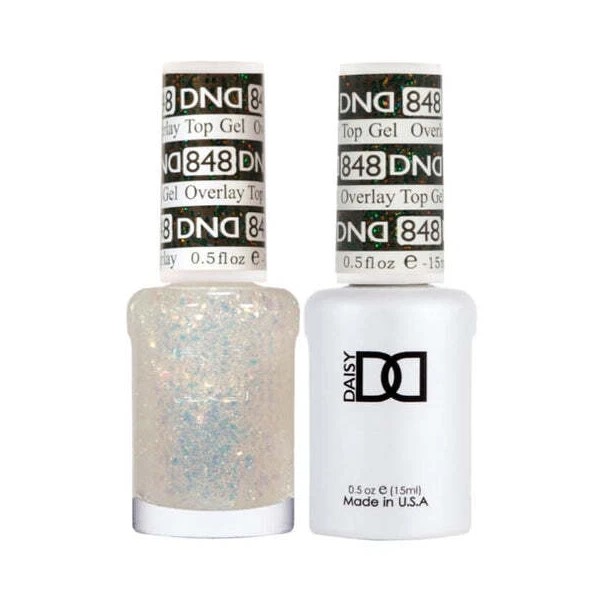 DND Duo Matching OVERLAY GLITTER TOP GELS - #848
