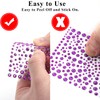 KIMOBER 325pcs Dark Purple Rhinestone Stickers,Self Adhesive Bling Gems Embellishment